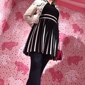 ModCloth/English Factory Pleated Mini Dress